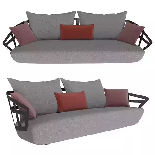 Modular and modern fabric sofa