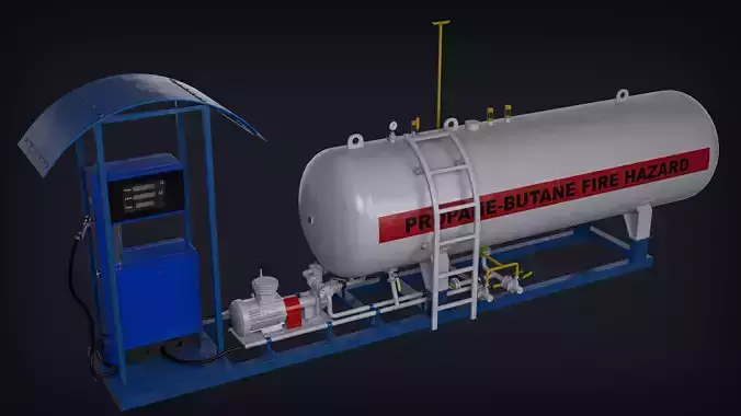LPG Propane-Butane Fuel Station