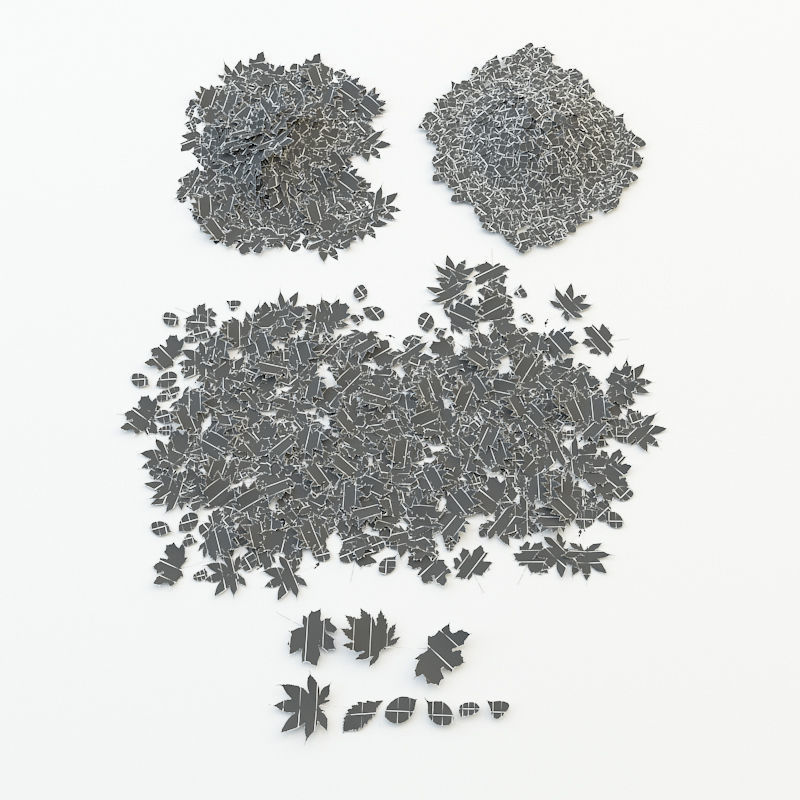 Autumn Leaves Low-poly 3D model_7