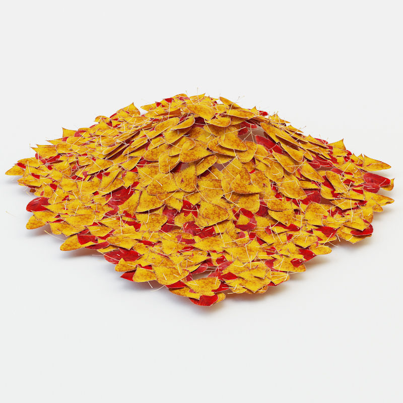 Autumn Leaves Low-poly 3D model_4
