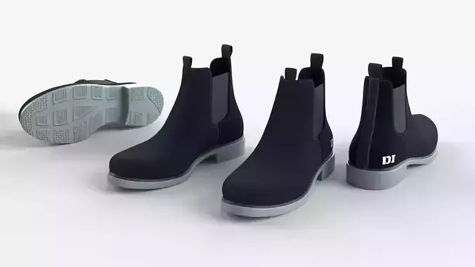 Urban boots Blue leather