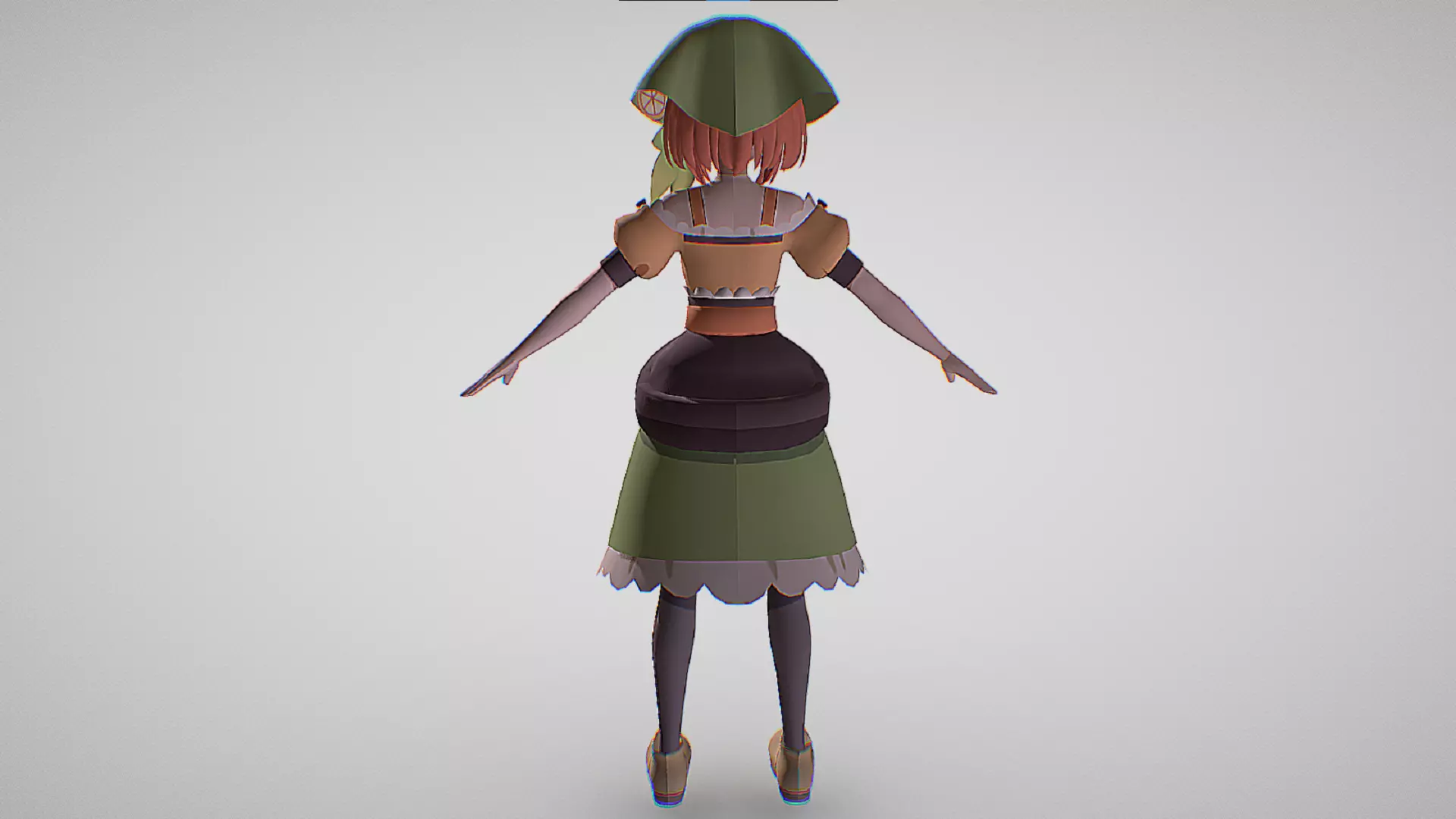 Chika Takami - Yohane the Parhelion - Numazu in the Mirage Low-poly 3D model_3