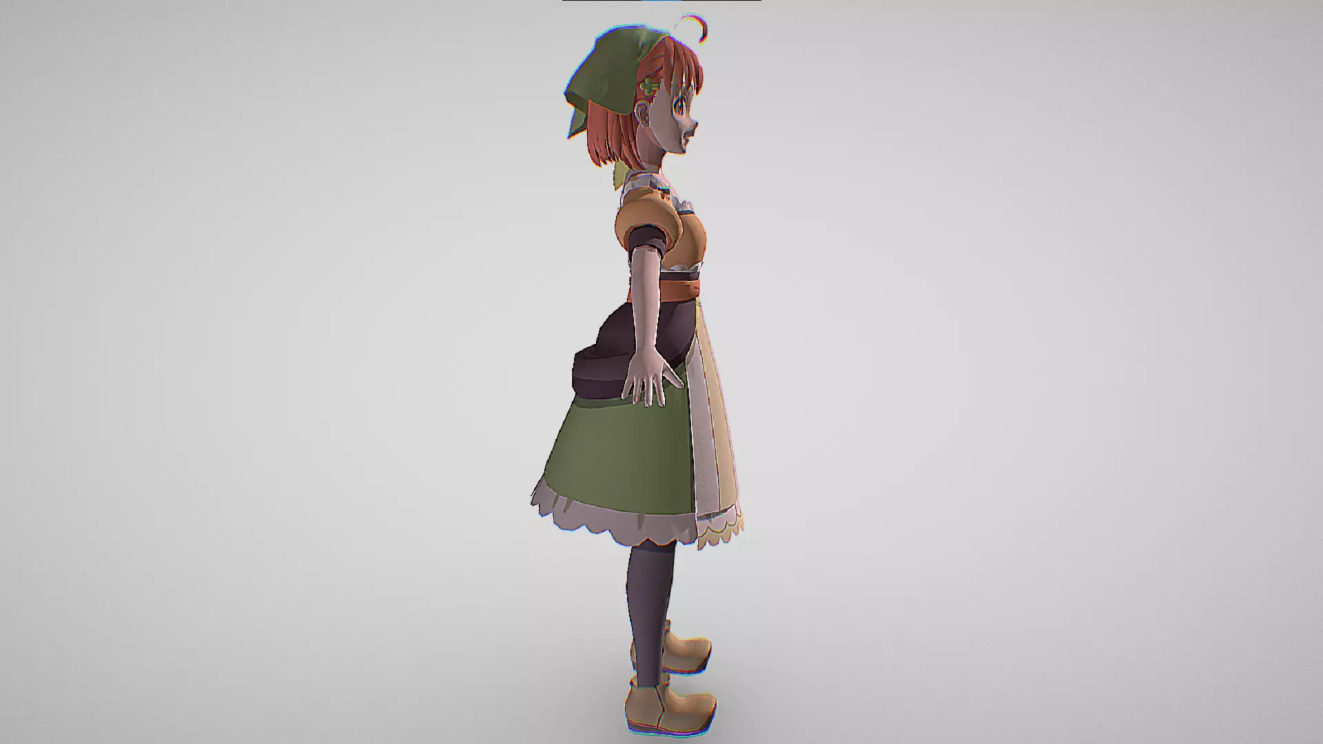 Chika Takami - Yohane the Parhelion - Numazu in the Mirage Low-poly 3D model_4