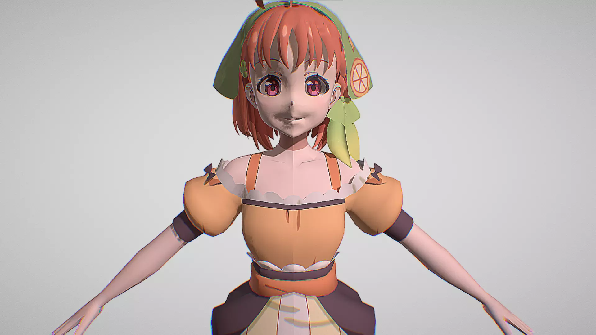 Chika Takami - Yohane the Parhelion - Numazu in the Mirage Low-poly 3D model_0
