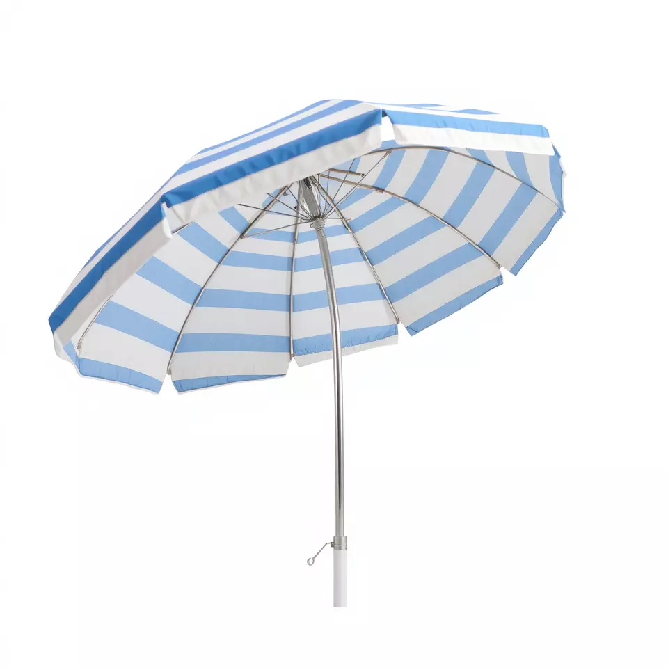 Striped Beach Umbrella model pack Low-poly 3D model_3