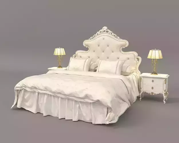 Classic European Style Bed Set 41