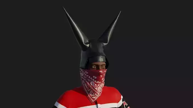 Playboi Carti Evil Jordan Inspired 3D Model Fully Rigged