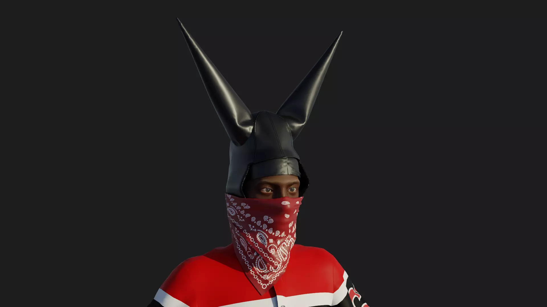 Playboi Carti Evil Jordan Inspired 3D Model Fully Rigged 3D model_0