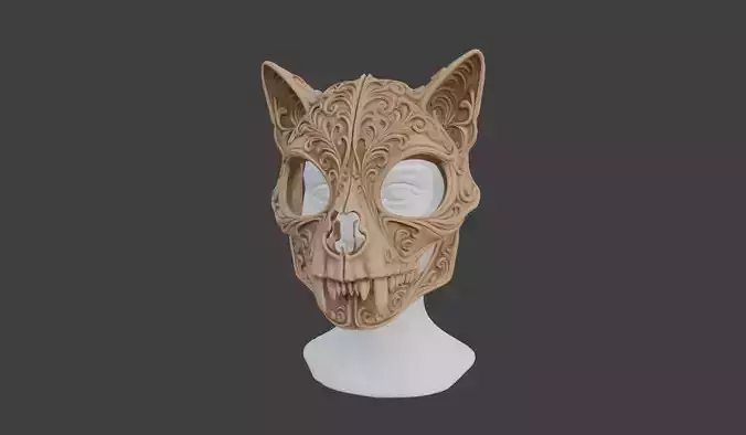 CAT SKULL MASK
