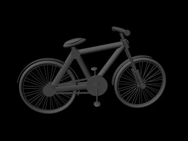 Bicycle Low-poly 3D model_0