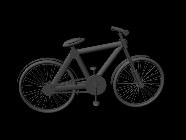Bicycle Low-poly 3D model_1