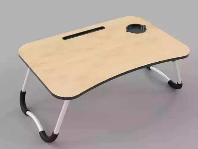 Foldable Laptop Table Stand Realistic 3D Model Files