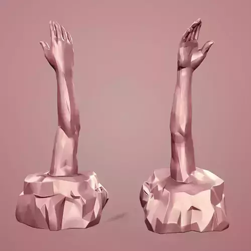 Abstract Hand - Arm - Fist Sculptures