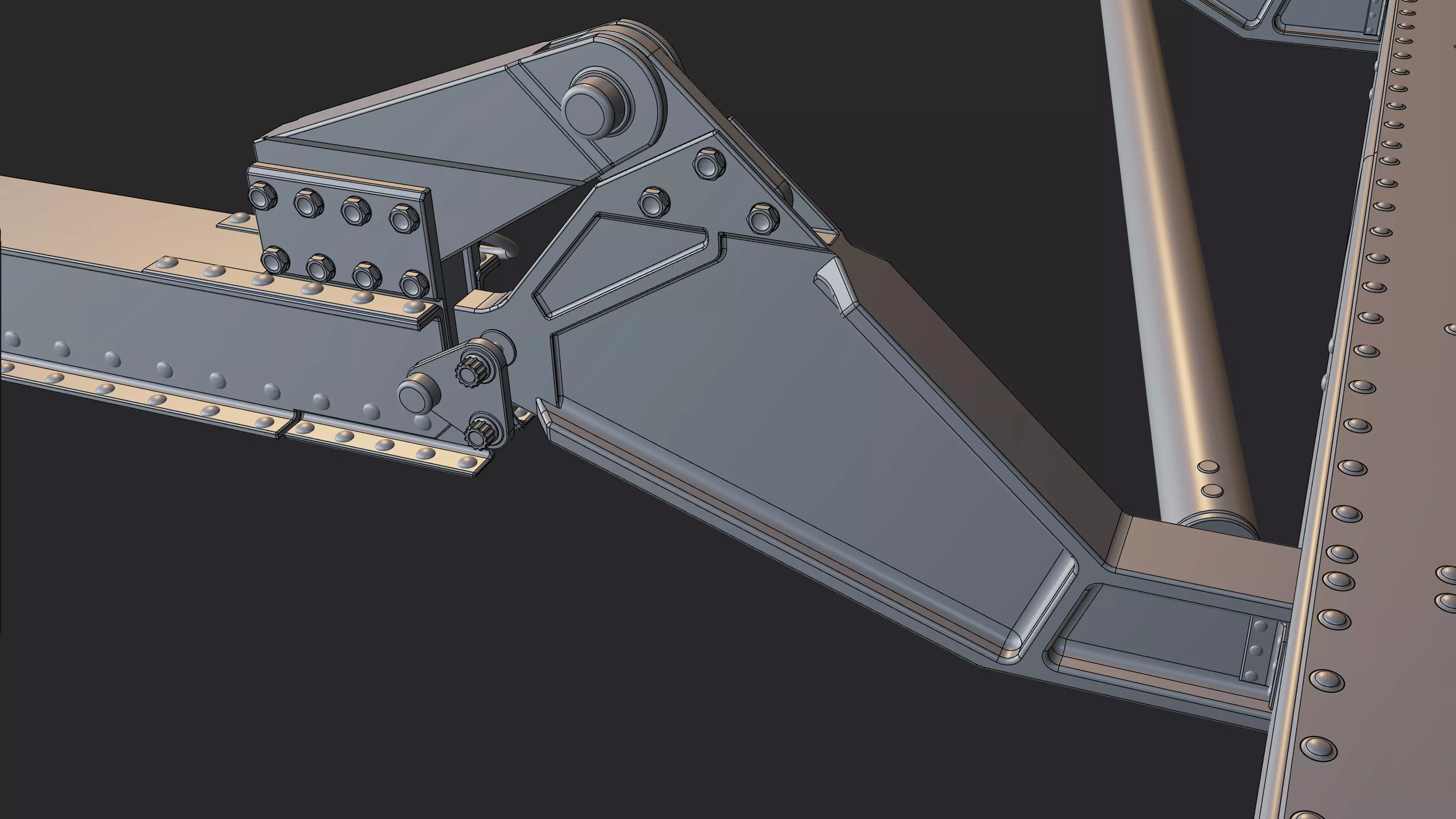 MH-6 EPS Early High-Poly and CAD 3D model_7