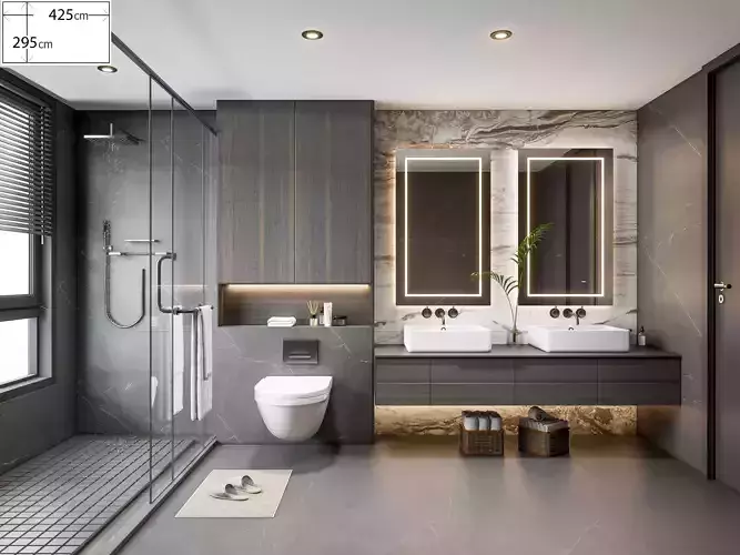 Bathroom 95 3D model