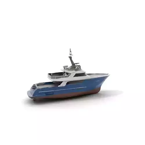 Luxurious Yacht model pack Low-poly 3D model