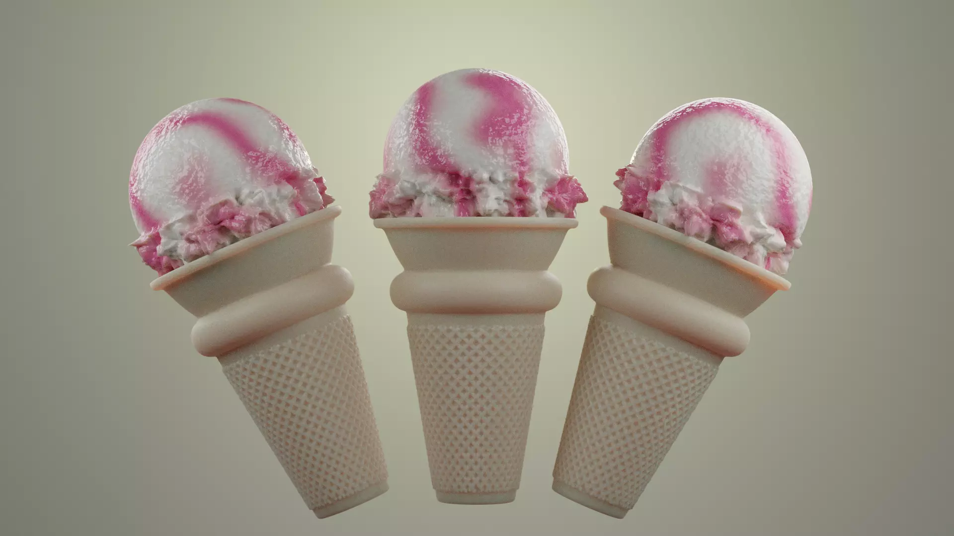 Ice Cream Free low-poly 3D model_0