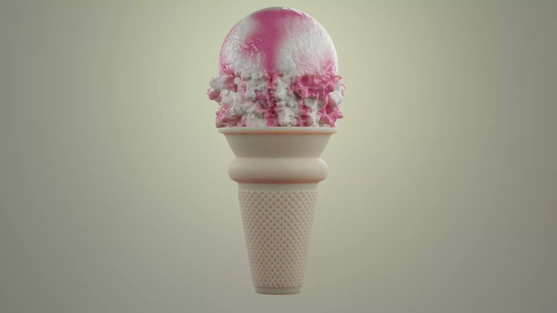 Ice Cream Free low-poly 3D model_2