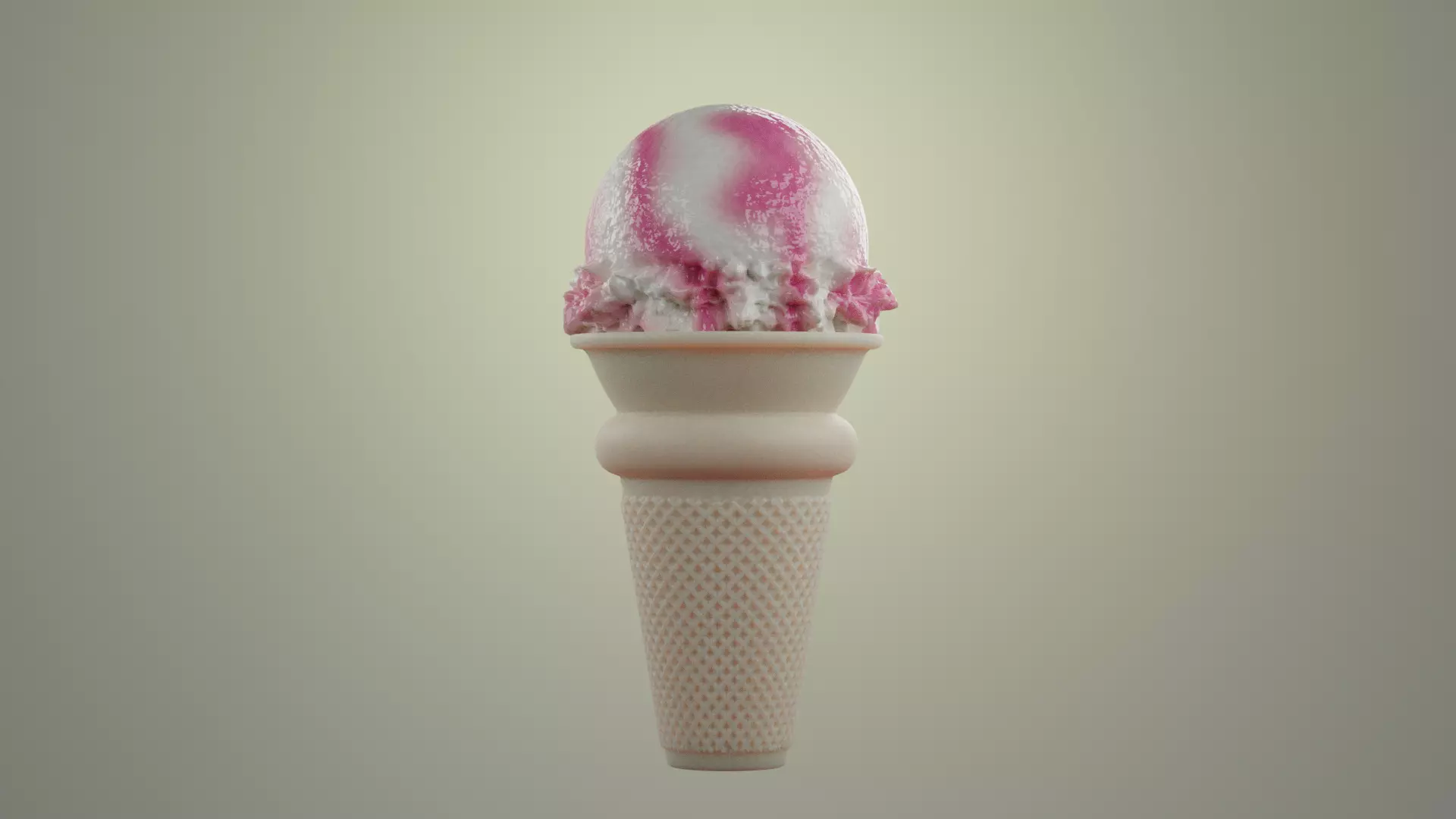 Ice Cream Free low-poly 3D model_1