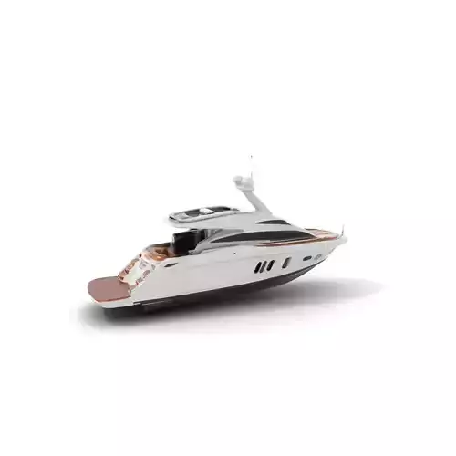 Elegant Yacht model pack Low-poly 3D model