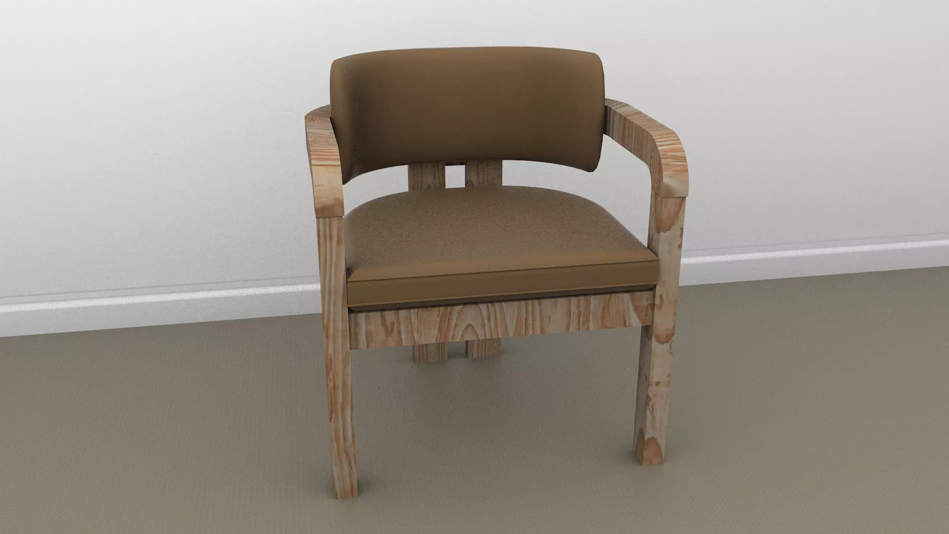 Scandinavian chairs Low-poly 3D model_3