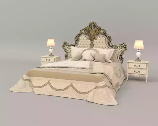 Classic European Style Bed Set 44