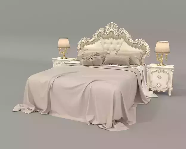 Classic European Style Bed Set 46