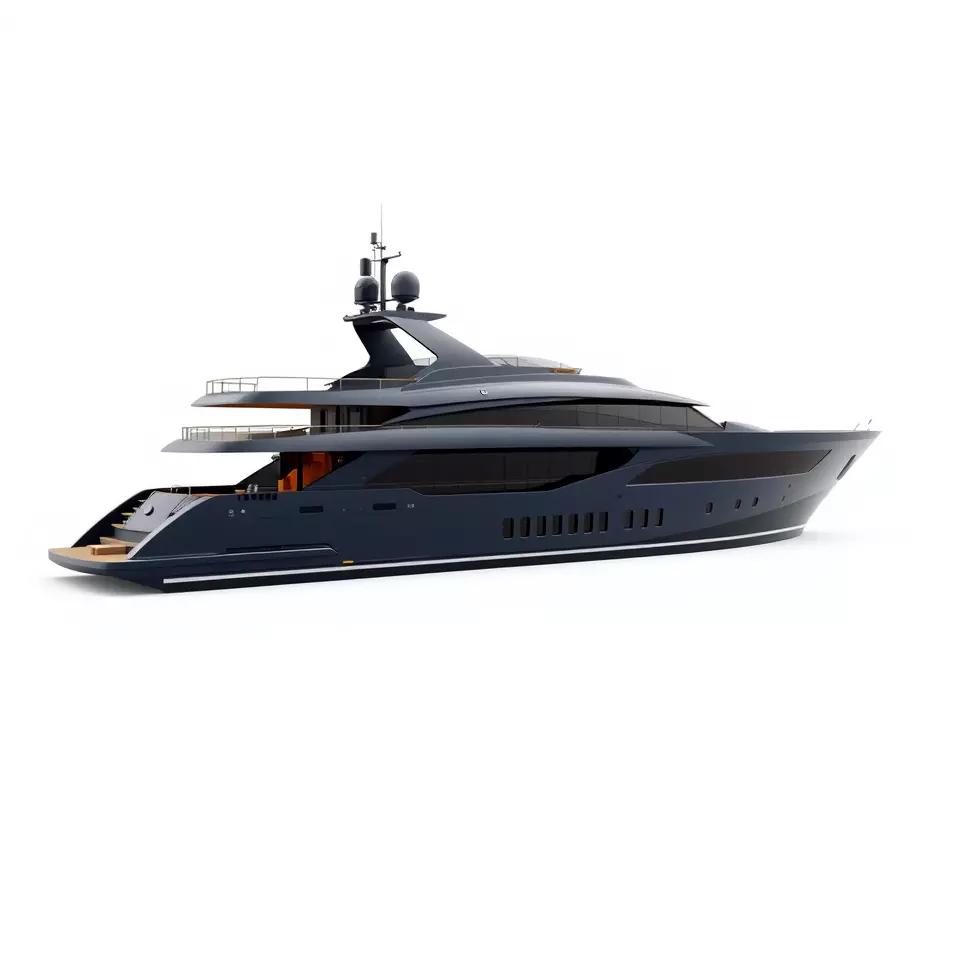 Sleek Yacht model pack Low-poly 3D model_3