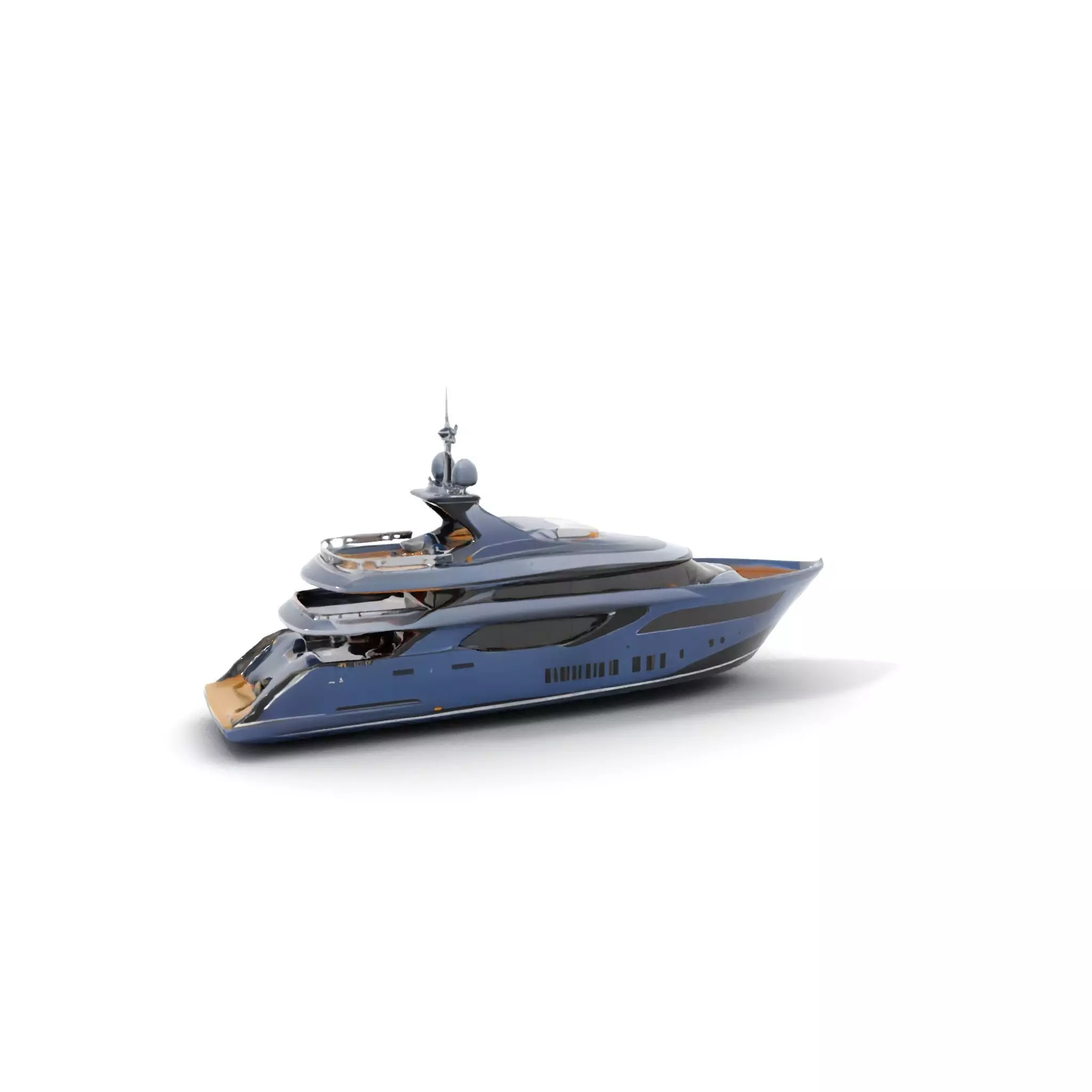 Sleek Yacht model pack Low-poly 3D model_14