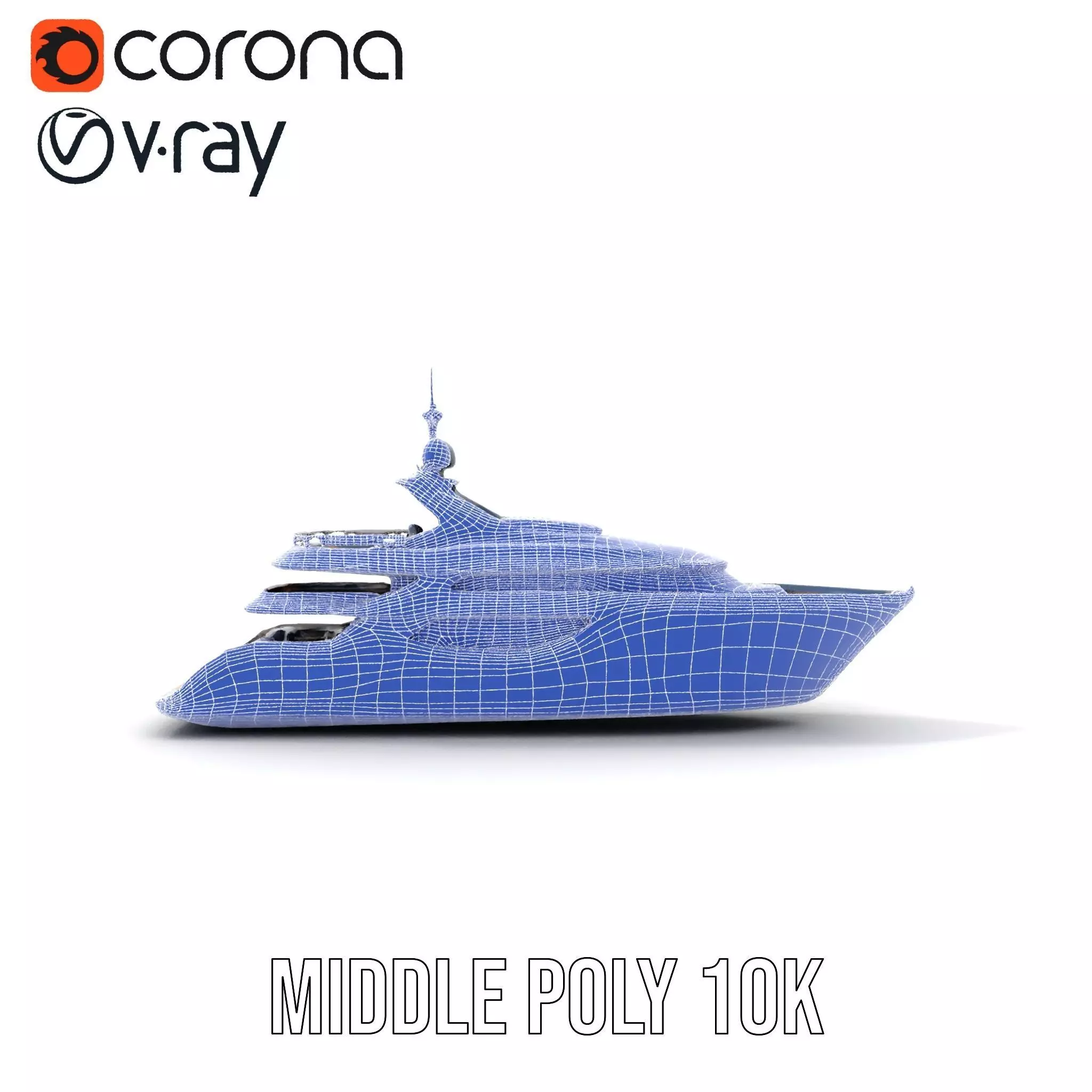 Sleek Yacht model pack Low-poly 3D model_28