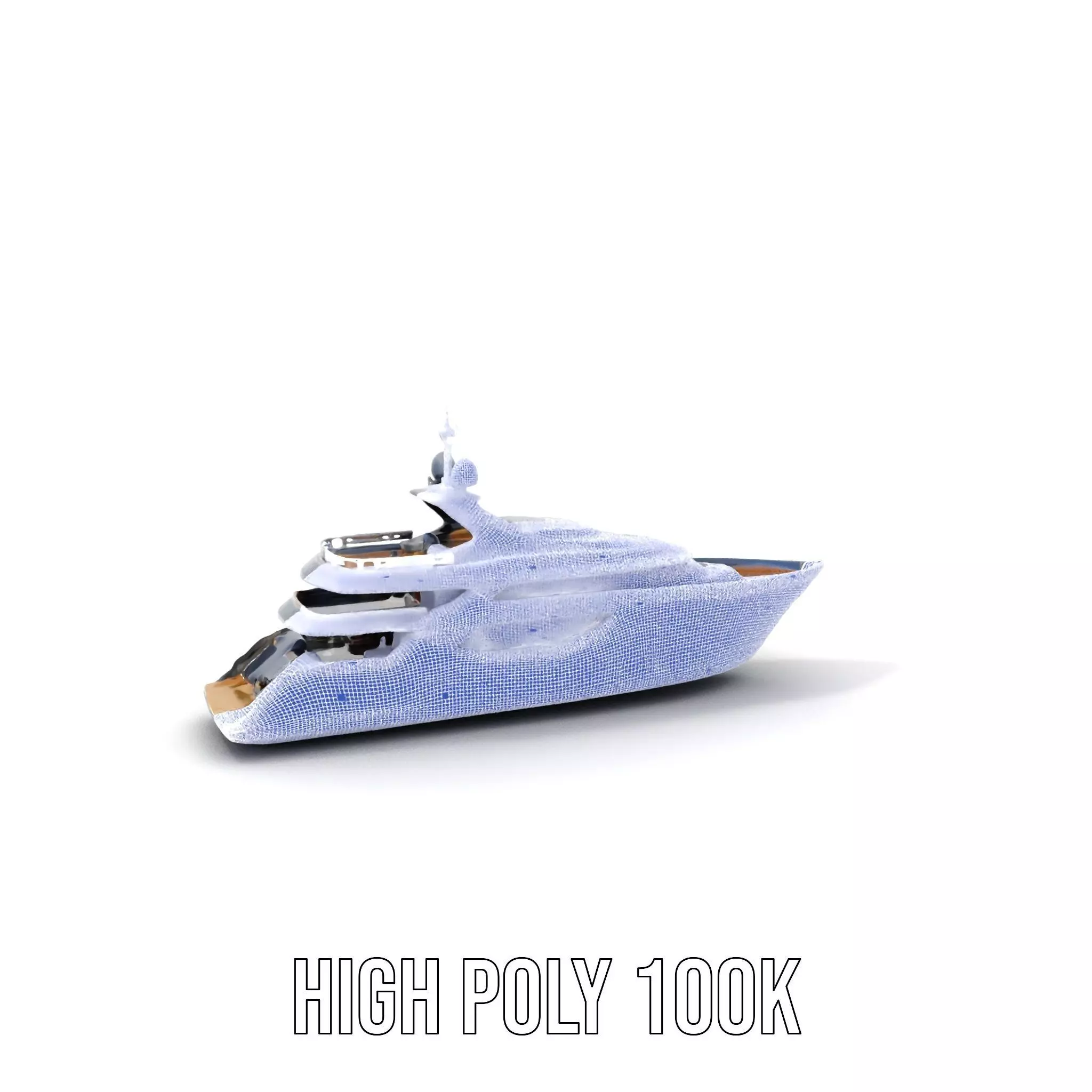 Sleek Yacht model pack Low-poly 3D model_5