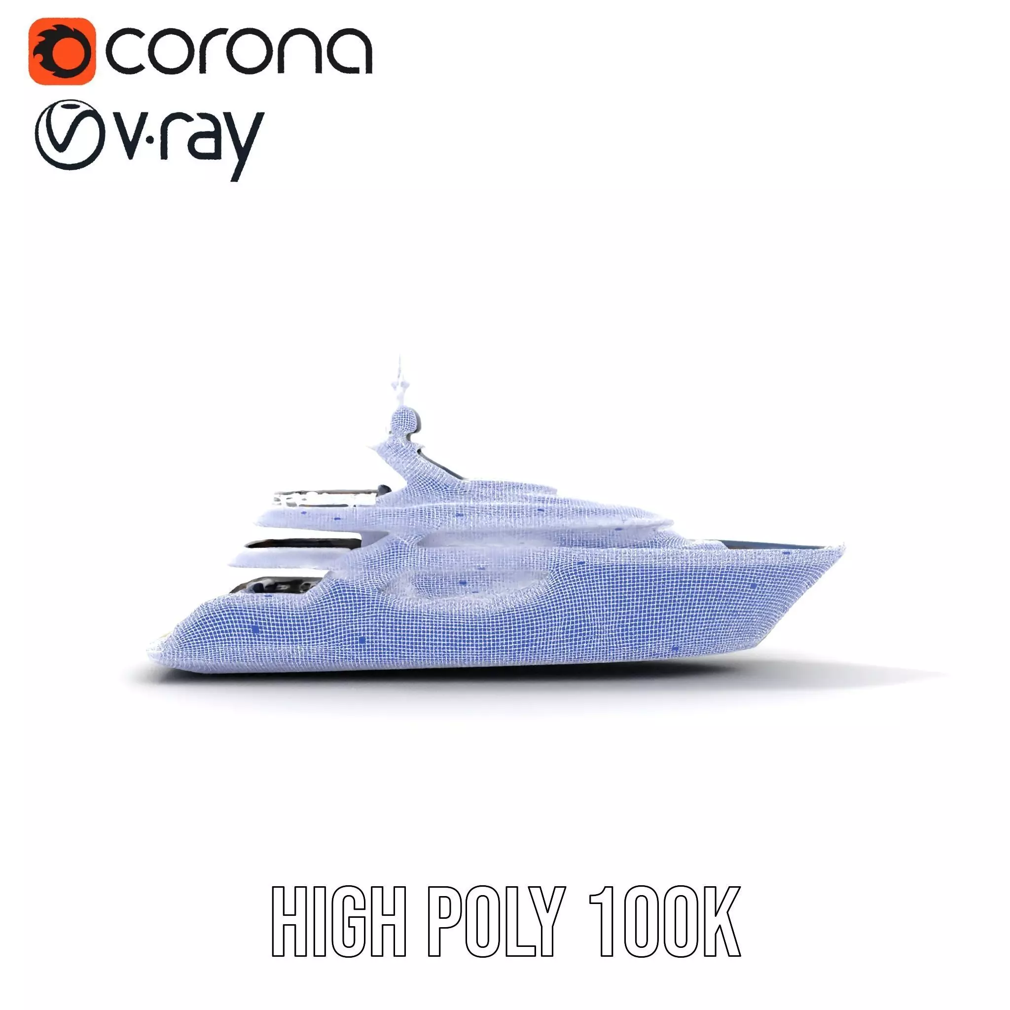 Sleek Yacht model pack Low-poly 3D model_24
