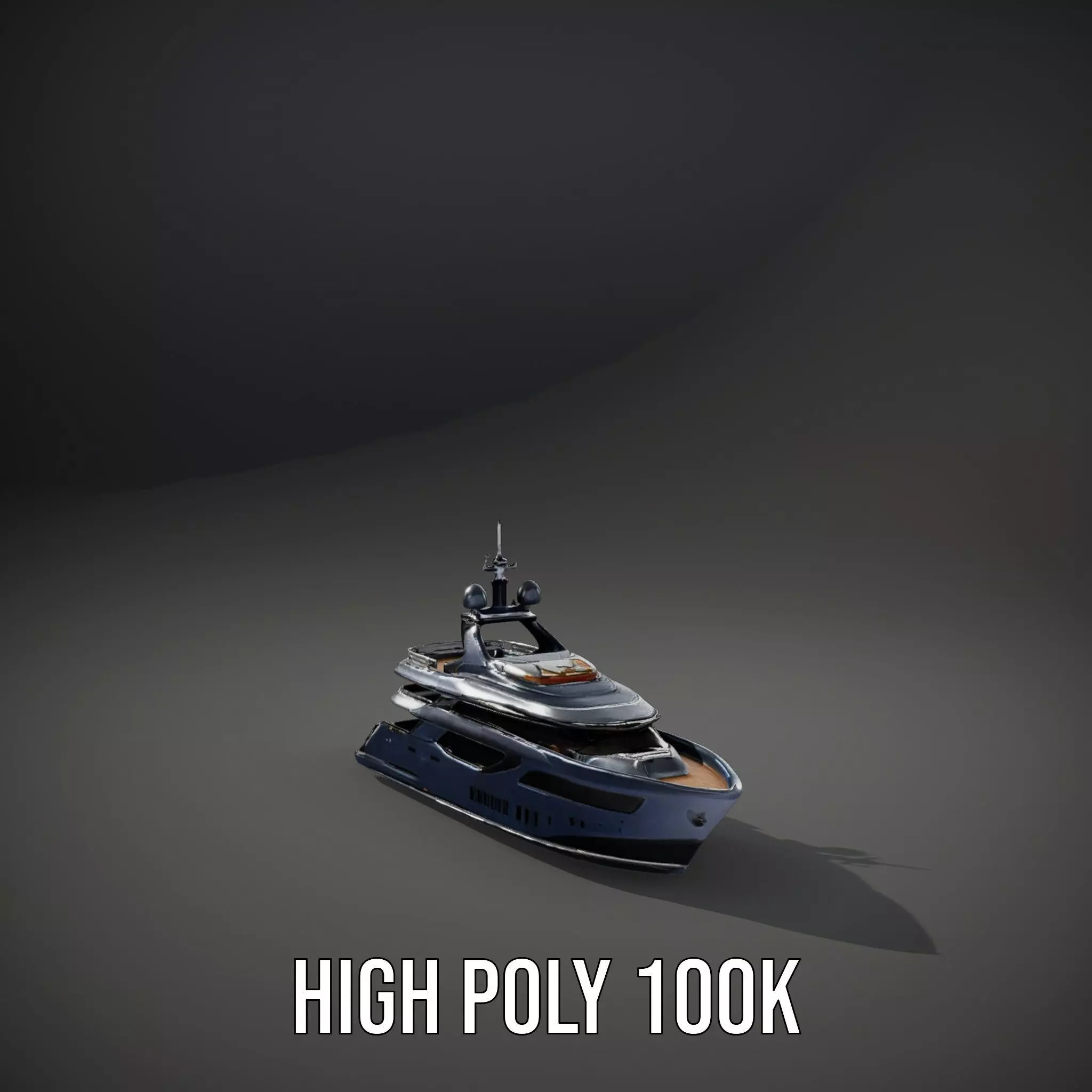 Sleek Yacht model pack Low-poly 3D model_9