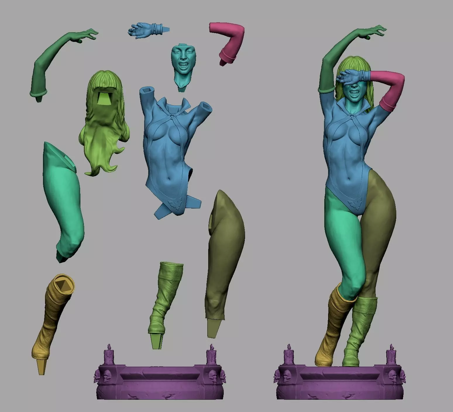 Vampirella 3D print model_9