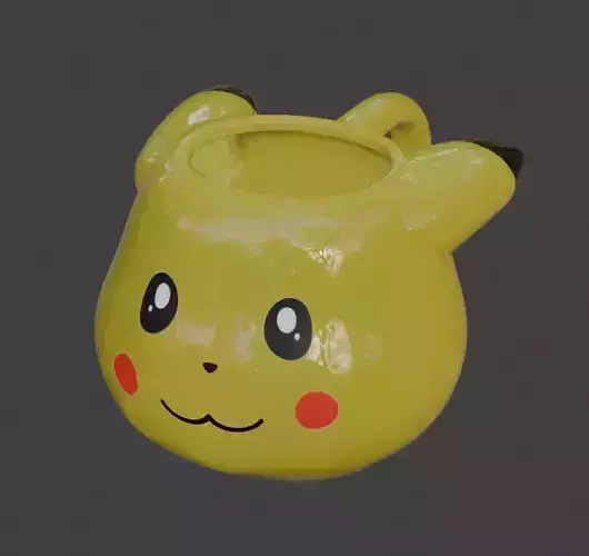 Pikachu Mug  Pokemon 3D Model