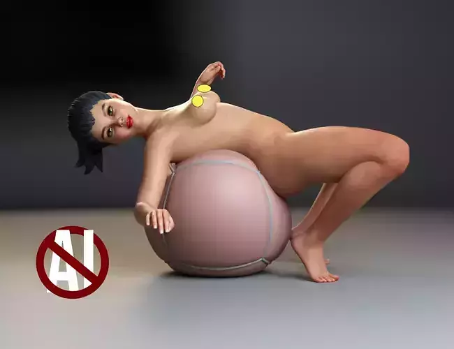 Fitness Girl on the Ball