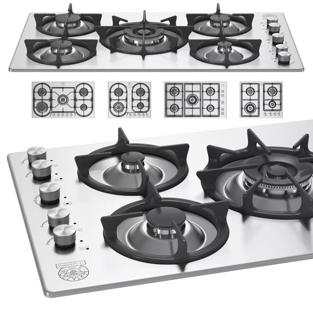Bertazzoni La Germania - Set of 5 Hobs 3D model