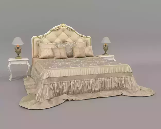 Classic European Style Bed Set 51