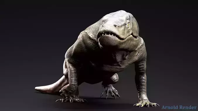 Creature -Reptile Megalania Unity Project