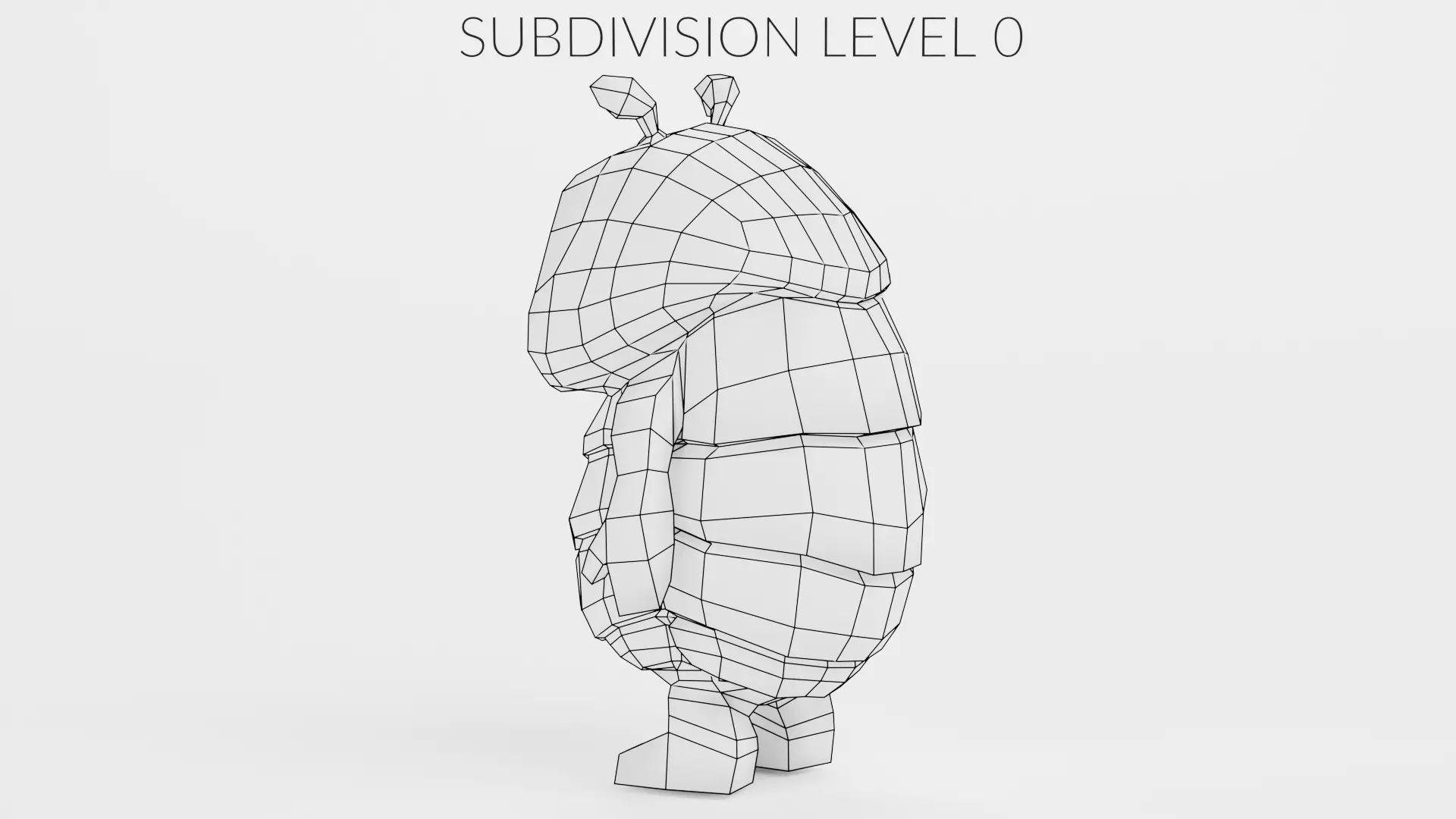 Stylized Cartoon Pill-bug Character - Rigged 3D model_12