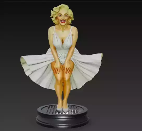 Marilyn Monroe Iconic Pose 3D Model 3D print model