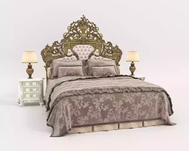 Classic European Style Bed Set 54