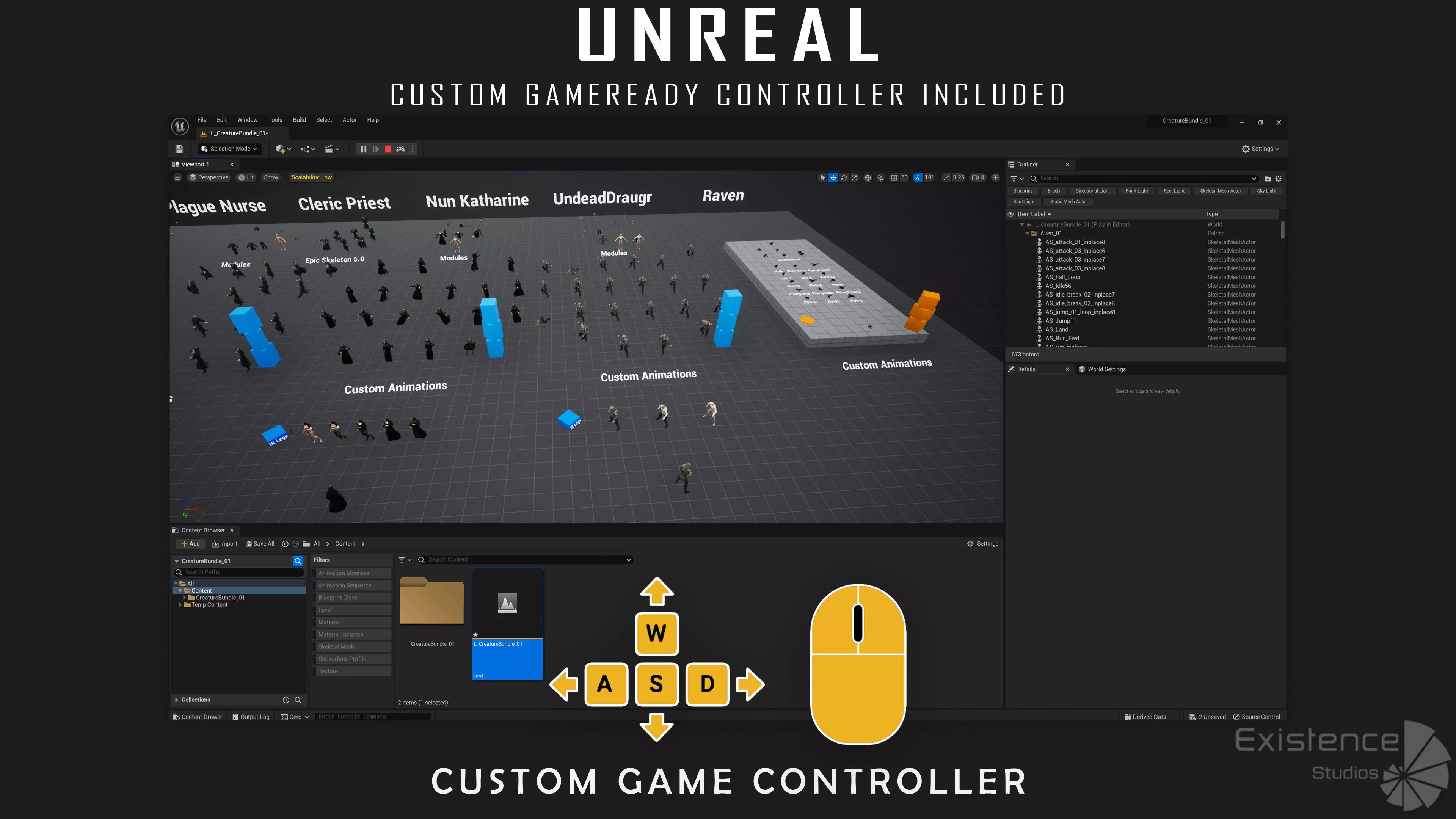 12 in 1 Mega Bundle - Stylized Fantasy Creature - Part 2 - 78 Low-poly 3D model_35