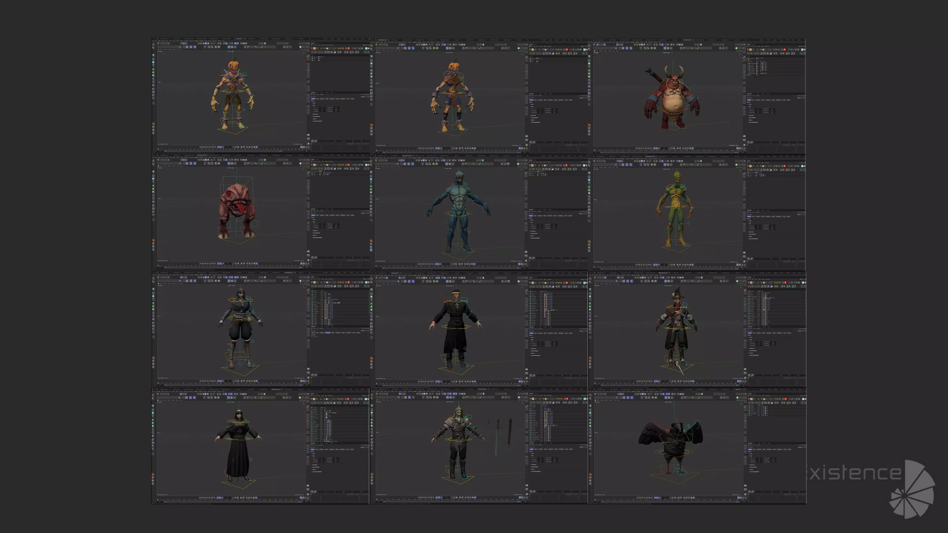 12 in 1 Mega Bundle - Stylized Fantasy Creature - Part 2 - 78 Low-poly 3D model_30