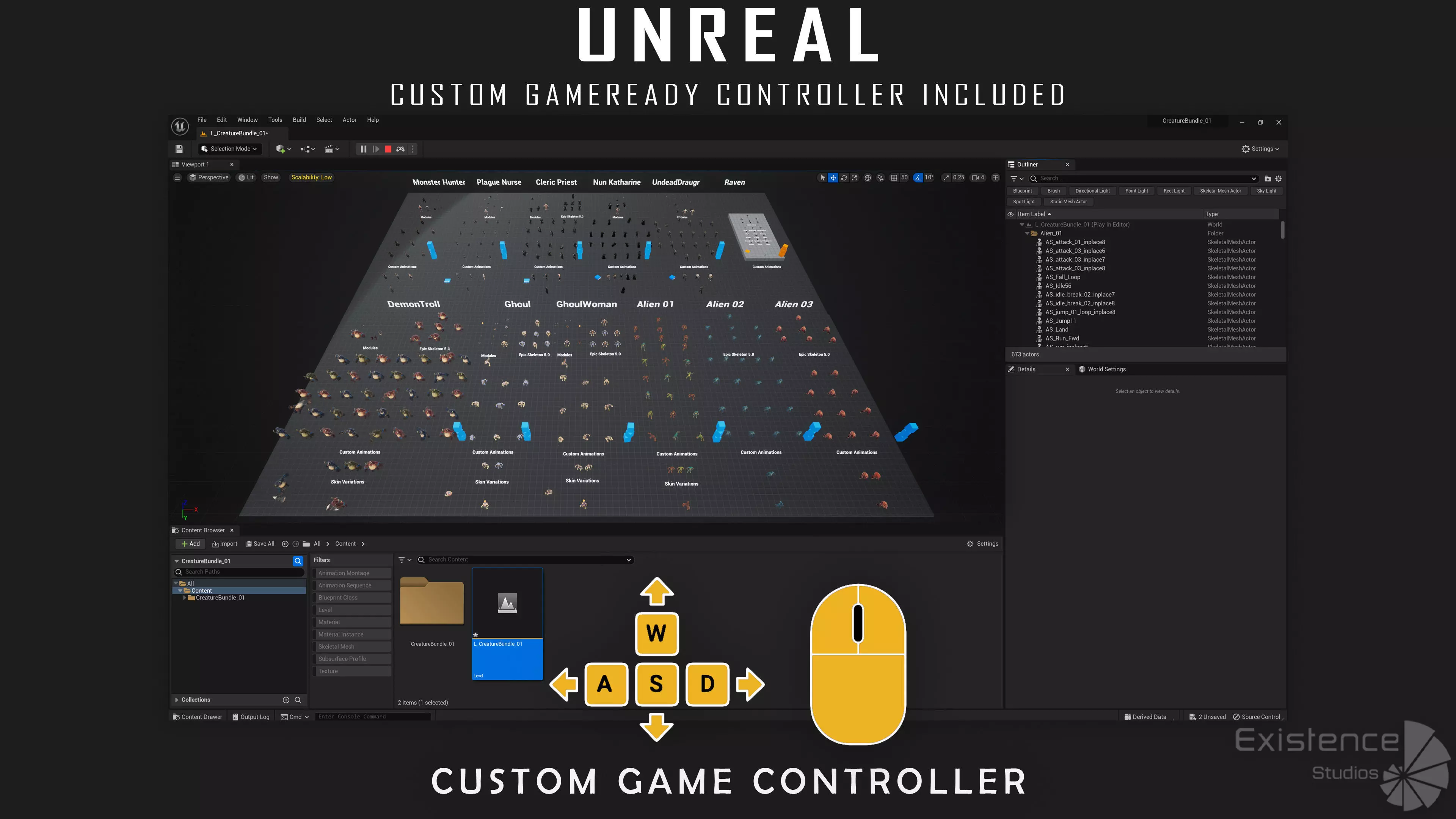 12 in 1 Mega Bundle - Stylized Fantasy Creature - Part 2 - 78 Low-poly 3D model_9