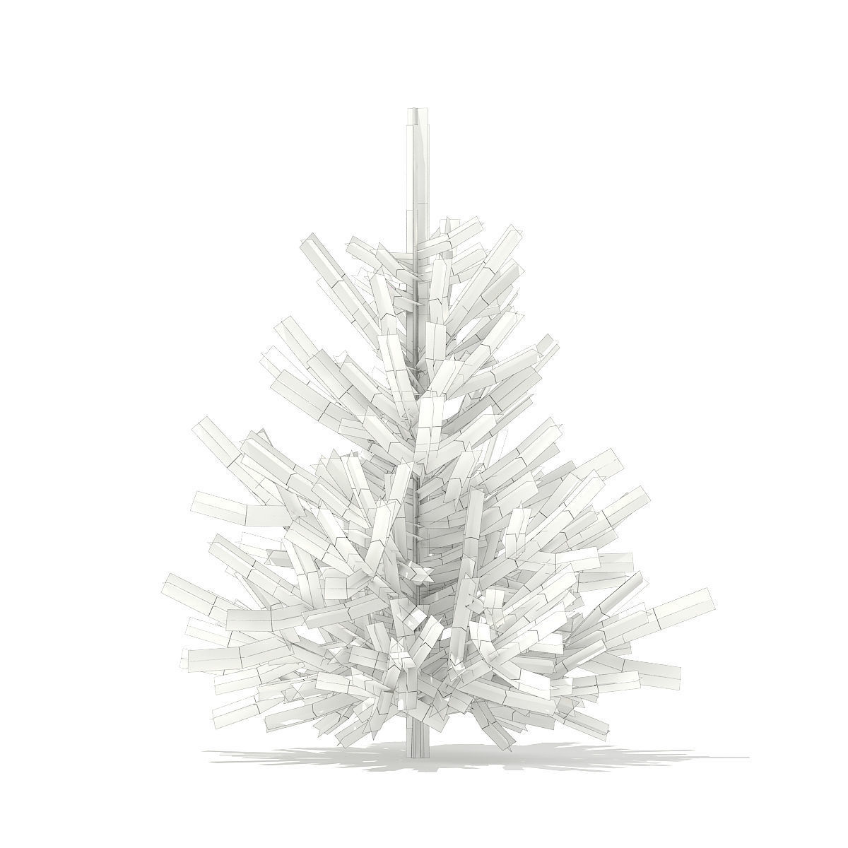 Norway Spruce Picea abies 1m 3D model_5