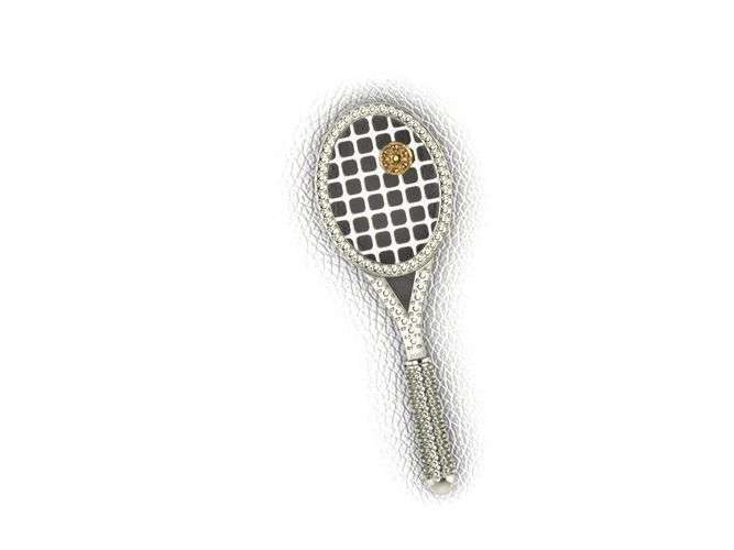 Tennis racket 3D print model