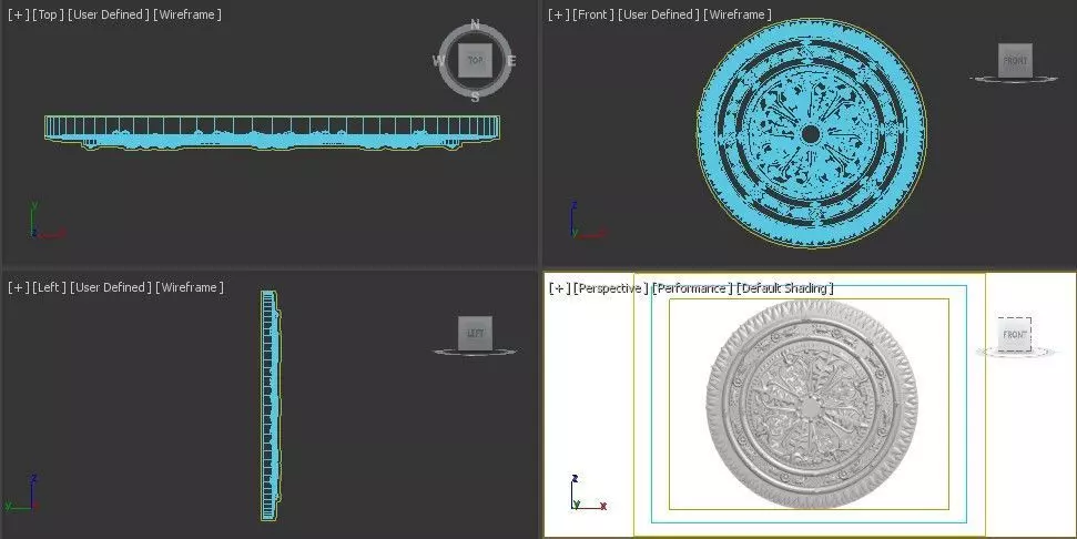 Ceiling Molding 3D Models   Pack of 13 3D model_5