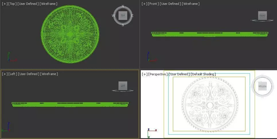 Ceiling Molding 3D Models   Pack of 13 3D model_15