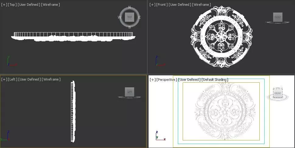 Ceiling Molding 3D Models   Pack of 13 3D model_7